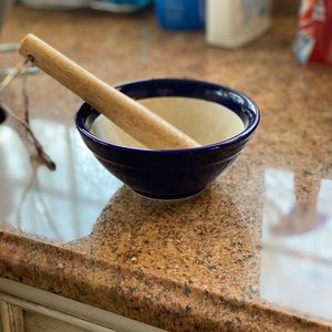 Japanese style mortar & pestle.